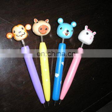 hand crafted animal wooden cartoon ballpoint pens