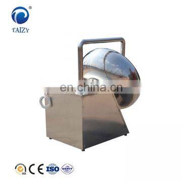 Almond chocolate sugar rolling coating pan machinery enrober