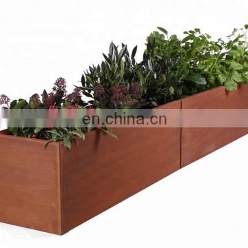 Custom Corten Steel Rustic Metal Planter Pots For Garden