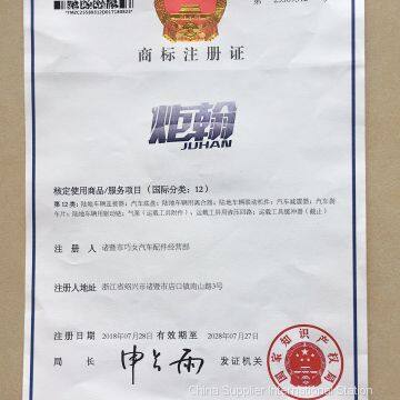 Trademark registration certificate