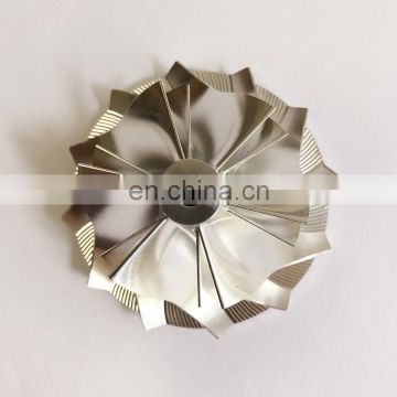 TF035 42.24/56.02mm 6+6 blades high performance turbo billet/milling/aluminum 2618 compressor wheel for 49135-05671/320D Upgrade