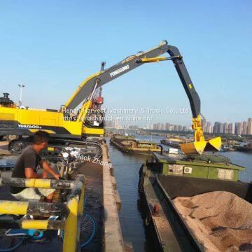Port Material Handling Excavator 60 Ton port unloader port crane In Indonesia, Thailand, Bangladesh, Myanmar, Laos, Vietnam