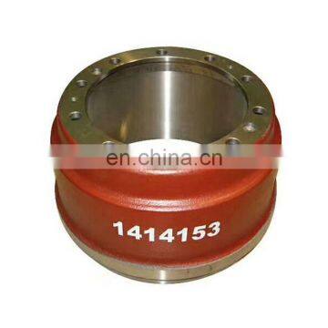 Heavy Duty Truck Spare Parts Rear Brake Drum 1414153