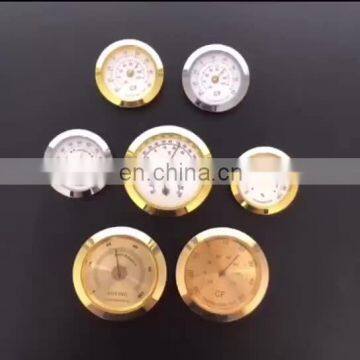 HQS006G high quality 60mm hygrometer insert indoor weather barometer cigar hygrometer