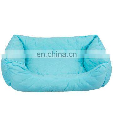Manufacturer Wholesale Plain Cotton Stuffed Pink Blue Dog Warm Soft Bed photo-4