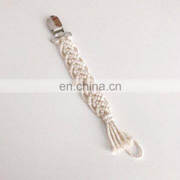 Wholesale Custom Crochet Rope Baby Pacifier Clip Chain photo-2