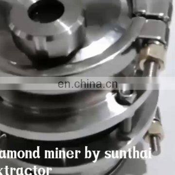 SS304 4" Diamond Miner Closed Loop Extractor Splatter Platter Dual Sight Glass For Extractor Accessories