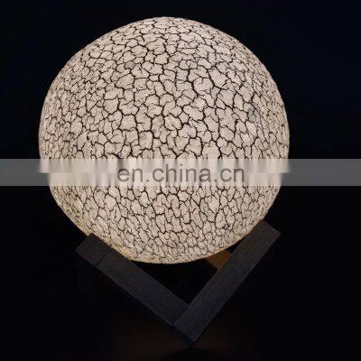 8-20cm 3D Printing Creative Novelty Gift Moon Desk Table Lamp With Remote Control photo-3