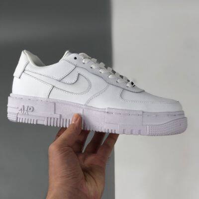 Nike Wmns Air Force 1 Pixel QS LowParticle Beige Shoes in Black/White photo-3