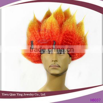 cheap flame style synthetic carnival party wigs