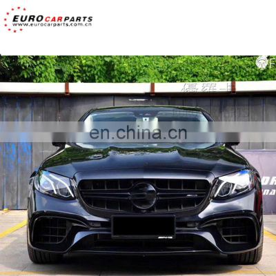 w213 body kits fit for E-class W213 2017year up new E63 body kits front bumper, grille, diffuser PP material