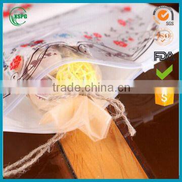 new design Plastic Bag Holder pvc bags with slider zipper