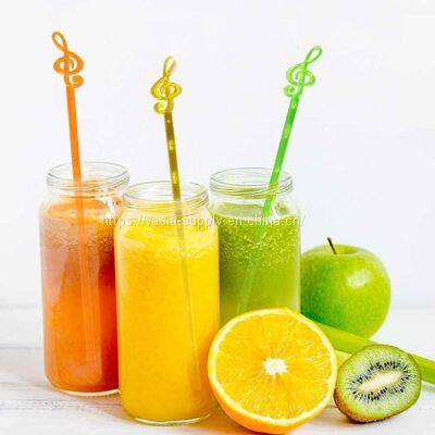 Hot Sale Music Plastic Swizzle Sticks Cocktail Art Stirrers Beverage Coffee Drink Wine Stir Party Decoration Bar Tools