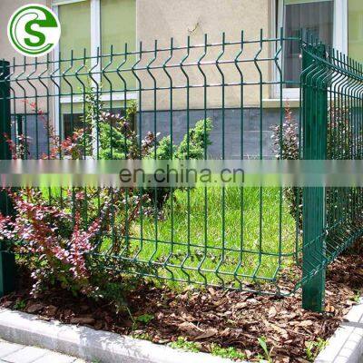 Security Y post razor barbed wire fence 3D mesh panels railway protection fencing