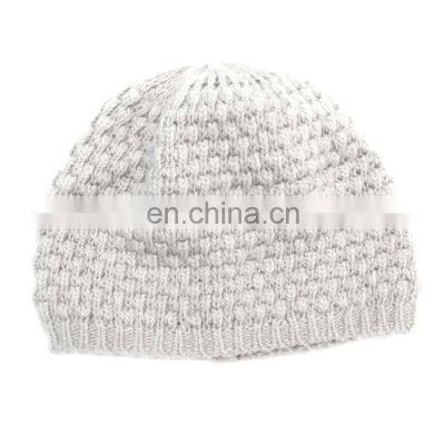 Kids Winter Warm 100% cashmere knitted baby beanie hats