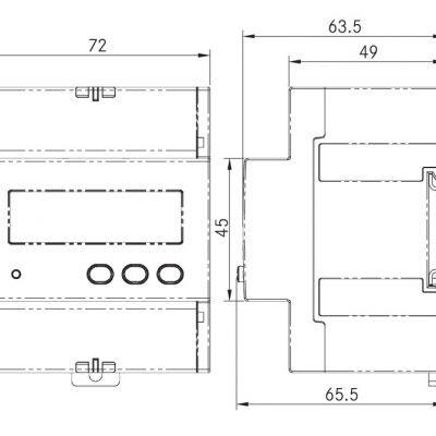 DDS1946-L 4P Single Phase Din Rail 5-100A Direct Input Power Meter photo-4