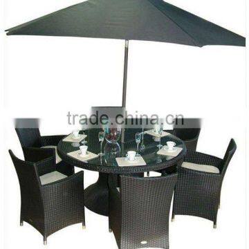 Rattan Dining Table and Chair