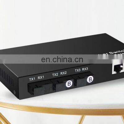 10/100M Single Mode 3Fiber +2RJ45 Ethernet Media Converter High Quality photo-5