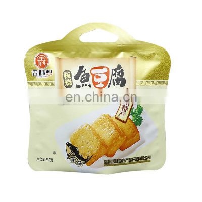 Plastic Irregular Stand Up Dried Food Packaging Pouch Bag With Zip Lock