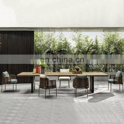 High quality rattan outdoor furniture with waterproof dining sets