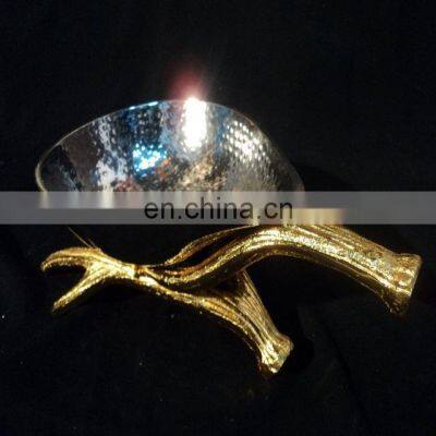 metal antique gold roots silver for home decoration bowl