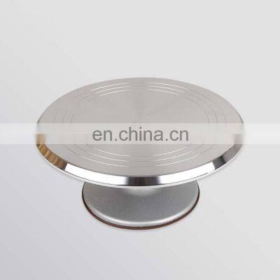 High Productivity Big Baking Stand Aluminium Alloy Metal Cake Rotating Turntable