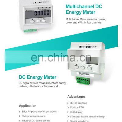 Ethernet DC Electric Power Meter DC Digital Amp Volt Meter photo-3