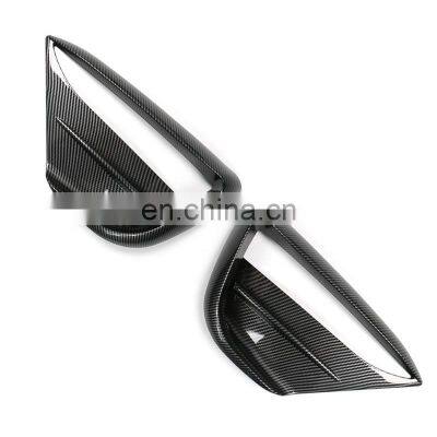 High Quality Matte Carbon Fiber Front Fog Light Spoiler Wind Knife For Tesla Model Y