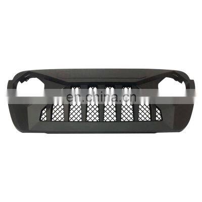 Shanghai Sanfu Car Accessories Fit For Jeep W rangler JL 18+ JL1096 Grill Black ABS Front Grill Car Body Parts