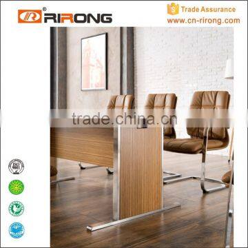 Modern Design Customized Steel Wood Leather Conference Table photo-5