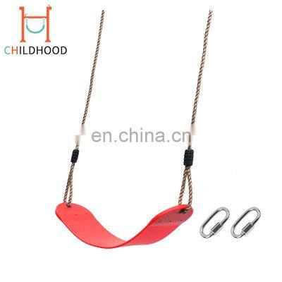 Professional manufacture children plastic slide school swing playground