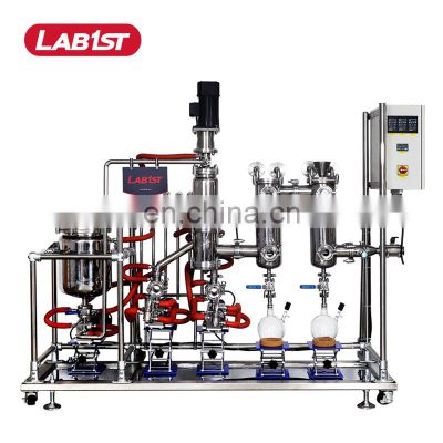 stainless steel industrial short path wiped film molecular distillation system