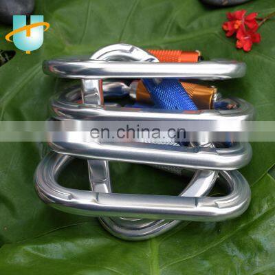 Wholesale High Quality 115mm/5.43inch D-shape Aluminum Carabiner Hooks 25kn photo-3