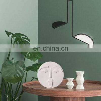 Nordic Abstract Face Vase White Wine Cabinet Dining Table Vases for Home Decor Manufacture Decoration photo-3