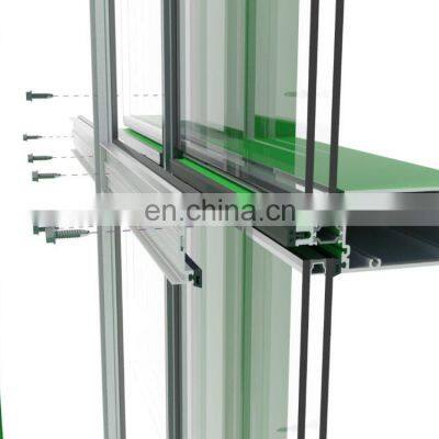 Aluminium Frame Structured Supporting Glass Curtain Wall photo-4