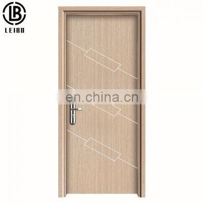 Waterproof Eco-Friendly Wooden Plastic Panel Modern Bathroom Interior WPC Door