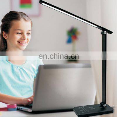 5 Lighting Modes New Product Wireless Charger Foldede Led Desk Lamp With Usb Port