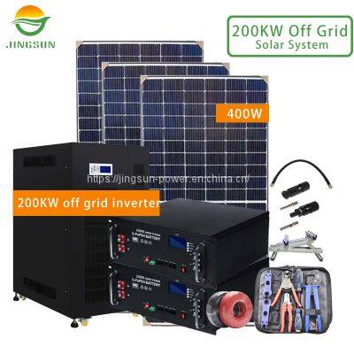 200KW Off Grid Solar System 400W panels