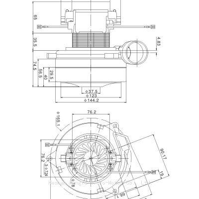 Hot Sell Motor for Vacuum Cleaner Industry Cleaner Dry Wet Motor photo-2
