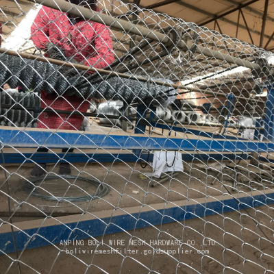 BOLI MESH Chain Link Fence/ Diamond Outdoor Steel Wire Mesh Metal Fencing/BOLI MESH FENCE/GALVANIZED Chain link fence, pvc coated chain link fence