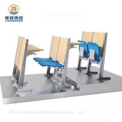 JS Group Foldable Plywood Steel School Chairs Lecture Auditorium University Classroom Versatile Student Desk Chair photo-3