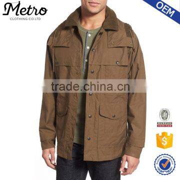 OEM Wholesale Mens Brown Twill Work Jackets