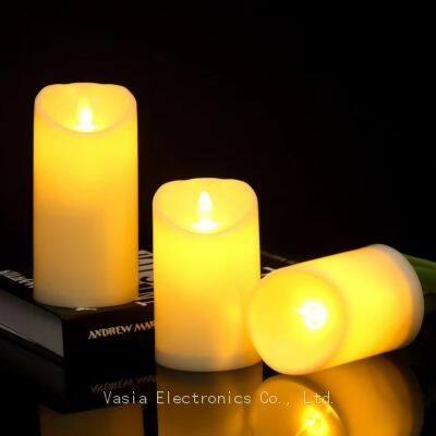 12-Inch Tall LED Flameless Pillar Candles, Remote & Timer Function, Safe for Kids and Pets