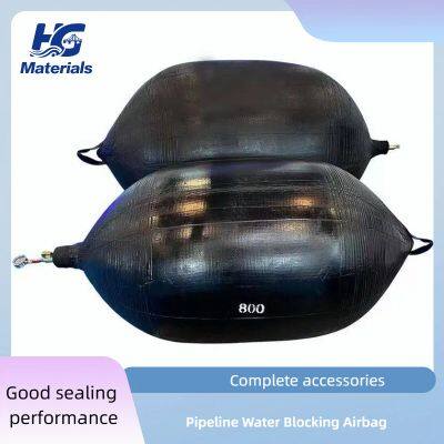 Natural Rubber Pipeline Blocking Airbag For Natural Gas Pipeline Water Stop Blockage Airbag