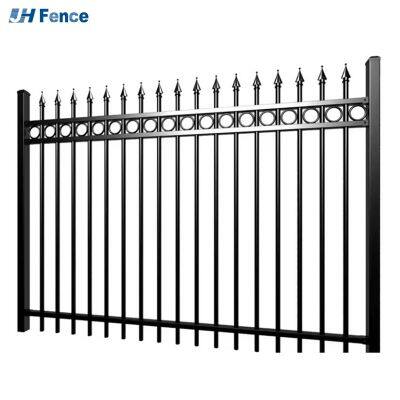 Alta calidad de valla de protección de acero galvanizado, valla decorativa artística para jardín, valla anticorrosiva y antirrástica