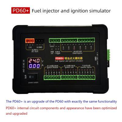 Новая версия PD60+ симулятор зажигательного катушка и топливного форсунки для бензиновых и дизельных двигателей. Инструмент для технического обслуживания, тестирования и ремонта электронного блока управления автомобиля (ECU).