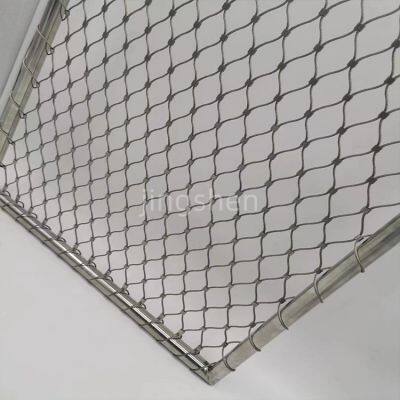 SS304 & 316 High Strength Stainless Steel Wire Rope Mesh for Goods photo-5