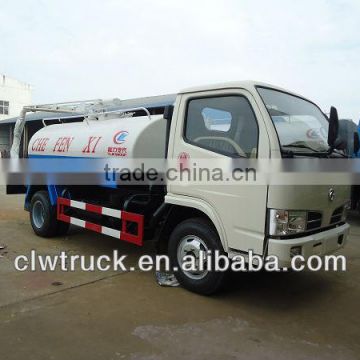 Factory supply Dongfeng 4cbm dung sucking tanker truck