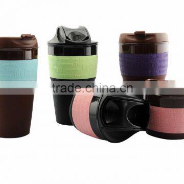 2016 NEW Product 355ml Silicone coffee mug,platinum silicon foldable mug