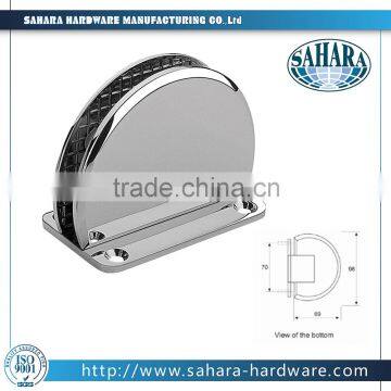 fixed semicicle 90 degree glass to wall bracket glass shower door hinge